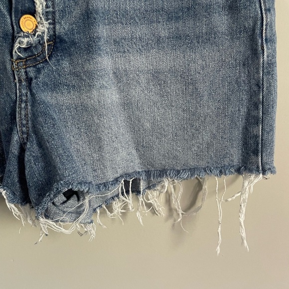 Lucky Brand Button Fly Super High Waist Raw Hem Lucky Pins Short - Picture 5 of 11